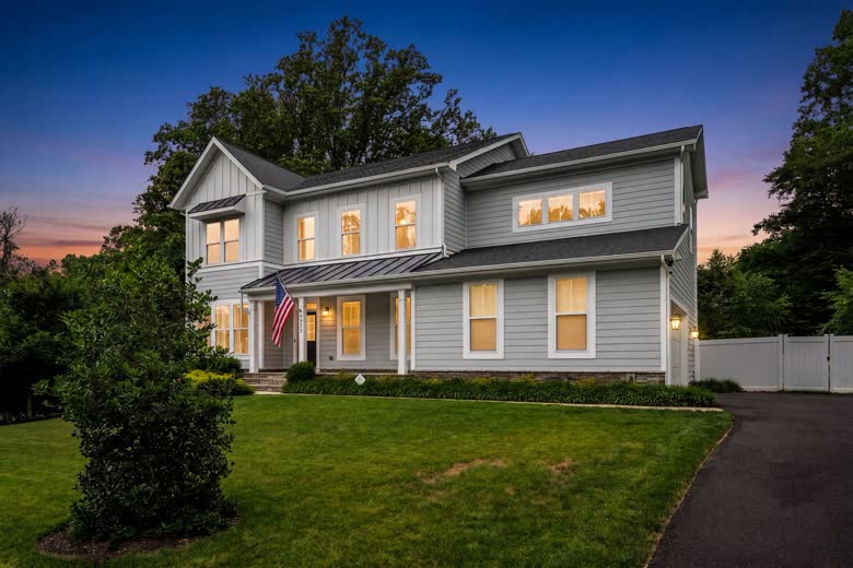 9932 Clearfield Avenue at twilight